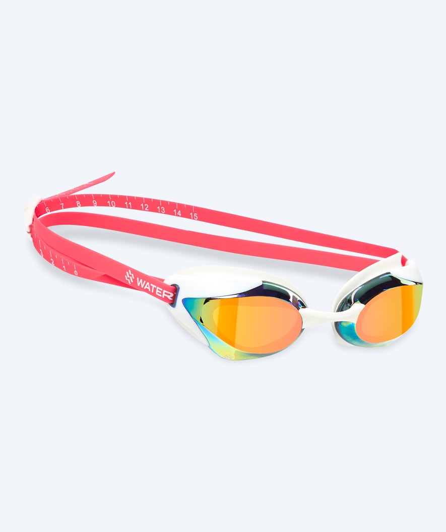 Watery Elite swim goggles - Poseidon Ultra Mirror - Pink/gold