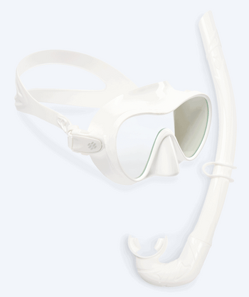 Watery diving mask for adults (from 12 years) - Cliff - White