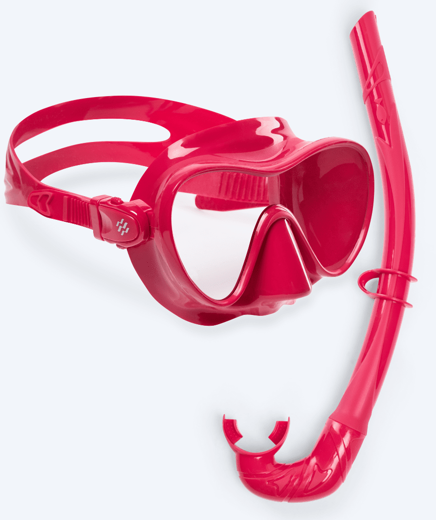 Watery Combo snorkel set for adults - Cliff - Red