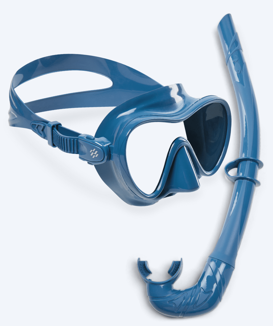 Watery Combo snorkel set for adults - Cliff - Blue