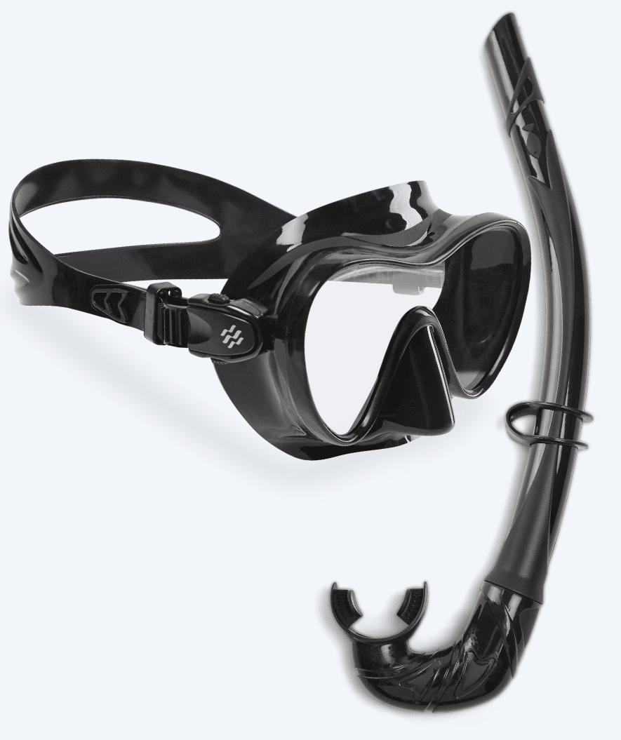 Watery Combo snorkel set for adults - Cliff - Black