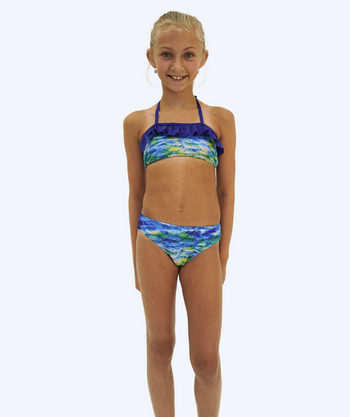 Watery bikini bottom for girls - Rainbow Bloom