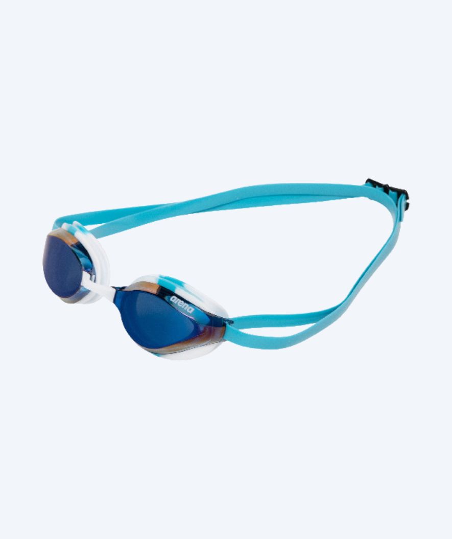 Arena Elite swimming goggles - Python - Light blue/dark blue (Mirror lens)