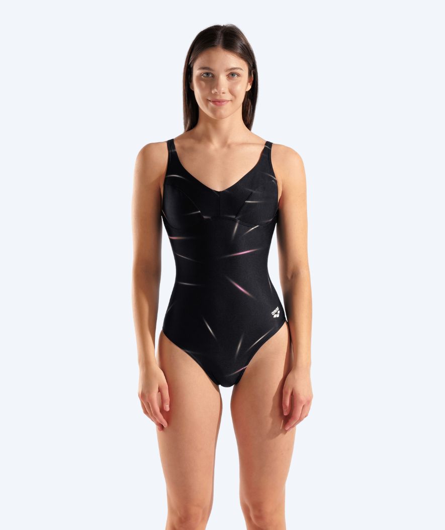 Arena swimsuit for women - Stars Rain - Black/multi