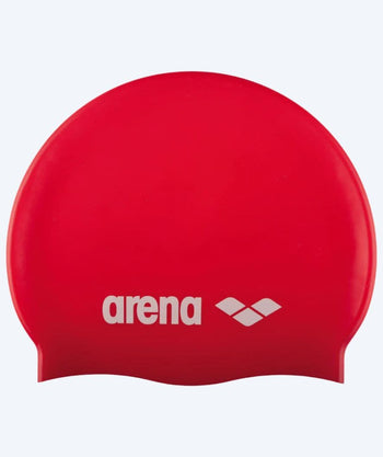 Arena swimming cap for junior (6-12) - Classic Silicone - Red