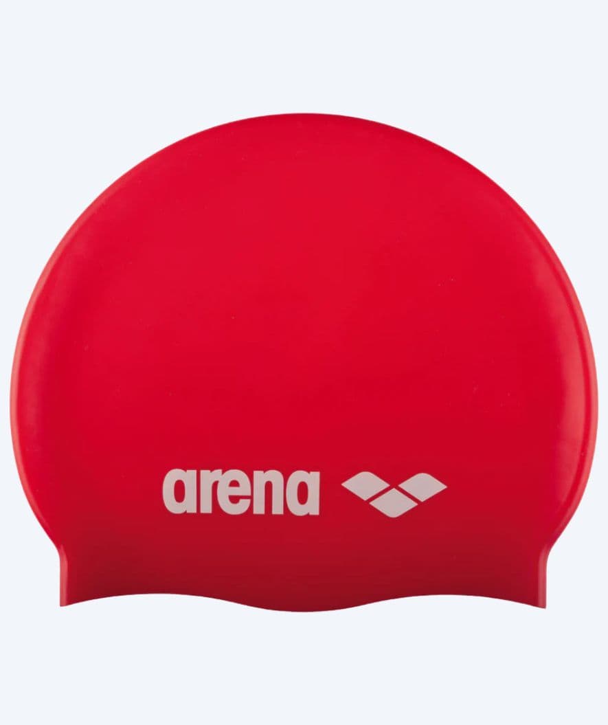 Arena swim cap for junior (6-12) - Classic Silicone - Red