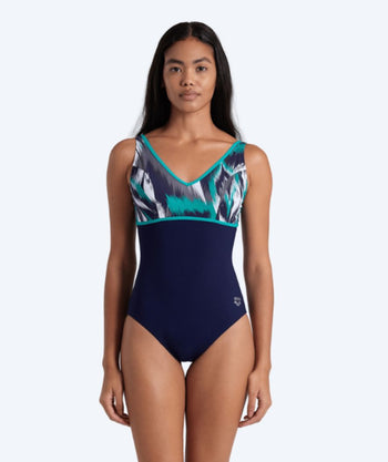Arena swimsuit with inserts for women - Jennifer - Dark blue/Multi