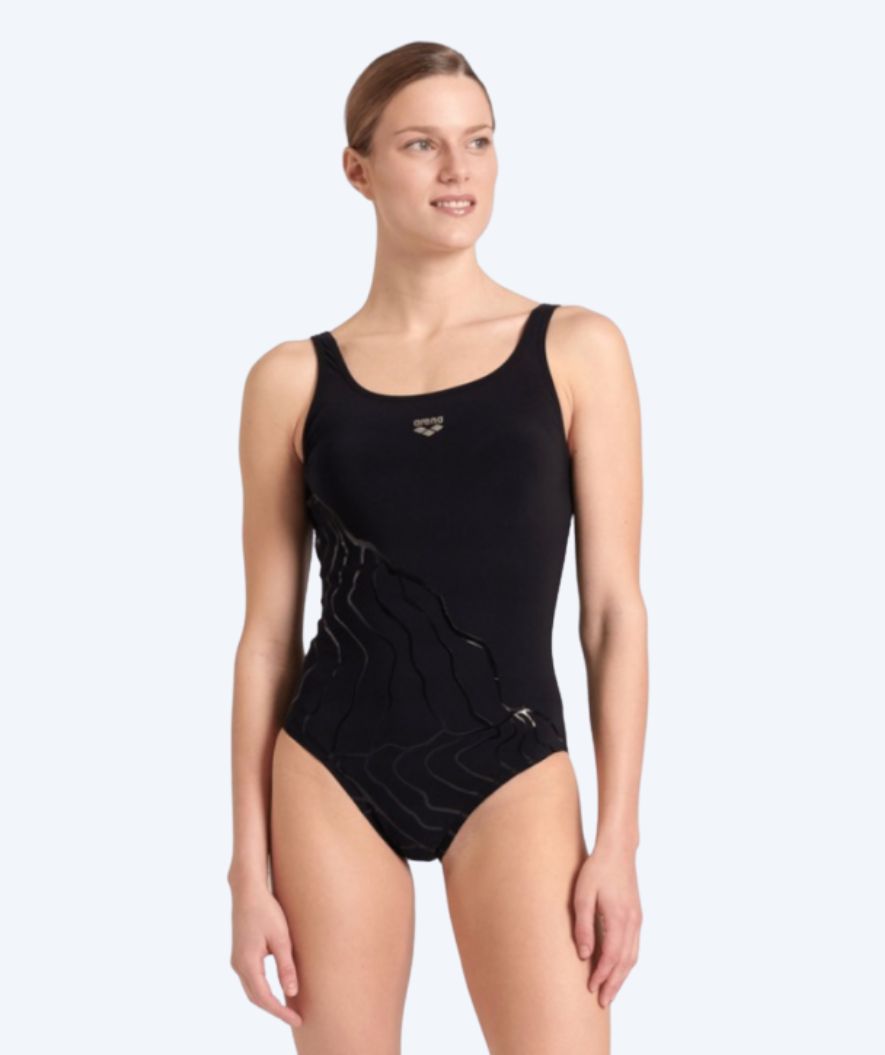 Arena swimsuit with inserts for women - Luisa - Black