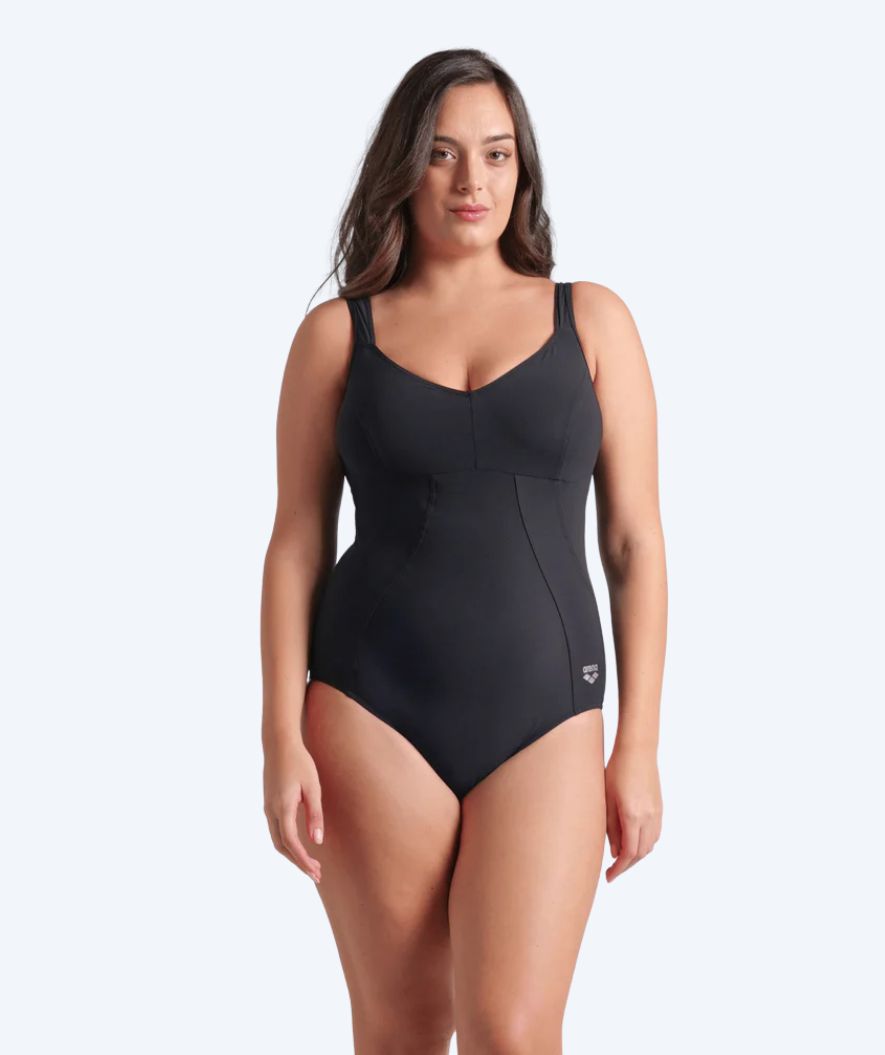 Arena swimsuit with inserts for women - Vertigo - Black