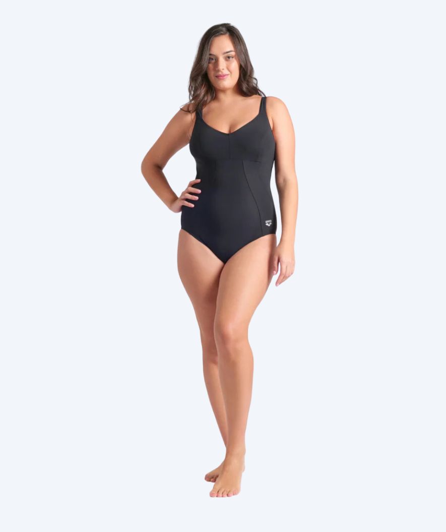 Arena swimsuit with inserts for women - Vertigo - Black