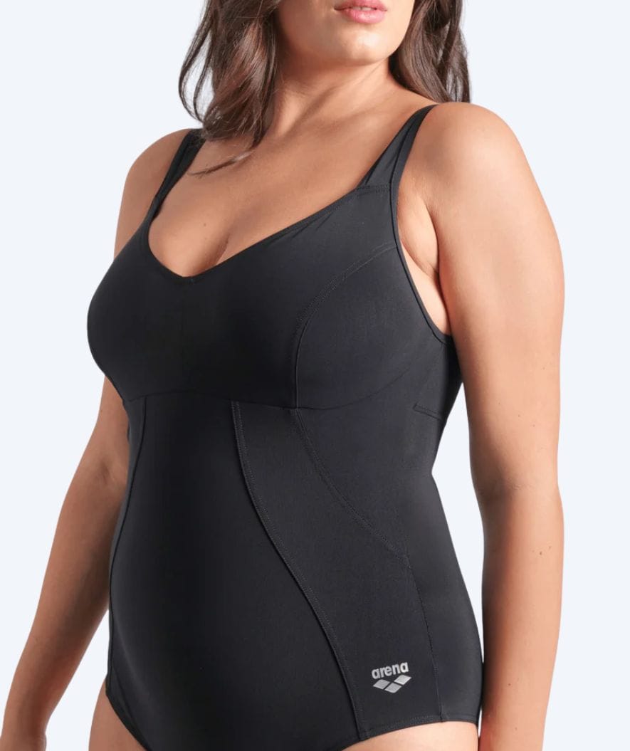 Arena swimsuit with inserts for women - Vertigo - Black