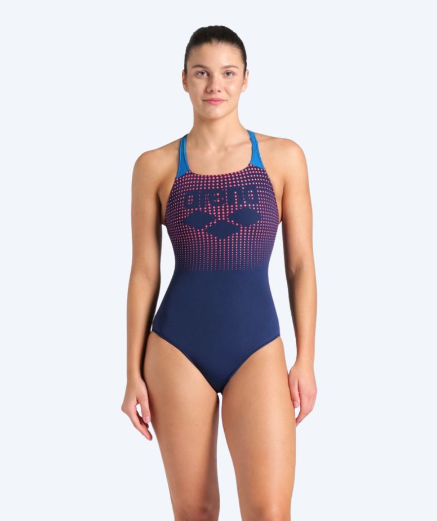 Arena swimsuit for women - Foggy Dots - Dark Blue