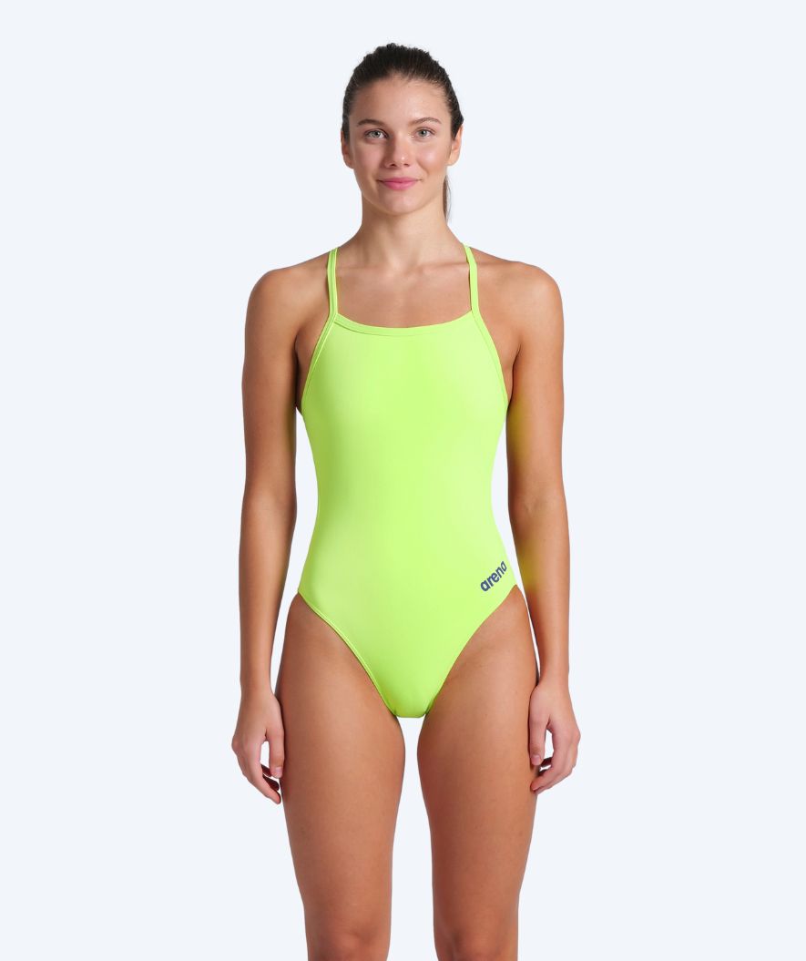 Arena swimsuit for women - Team Challenge Solid - Yellow
