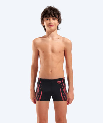 Arena aquashorts for boys - Poseidonia - Black/red
