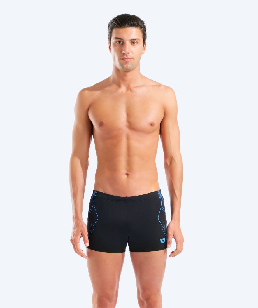 Arena aquashorts for men - Graphic - Black/blue