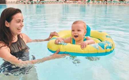 Baby swimming