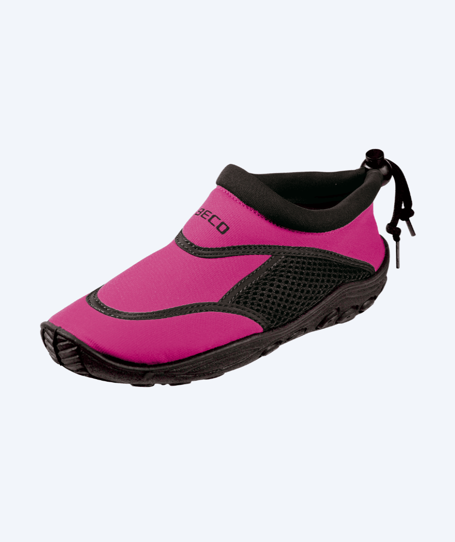 Beco neoprene swim shoes for kids - Pink/black