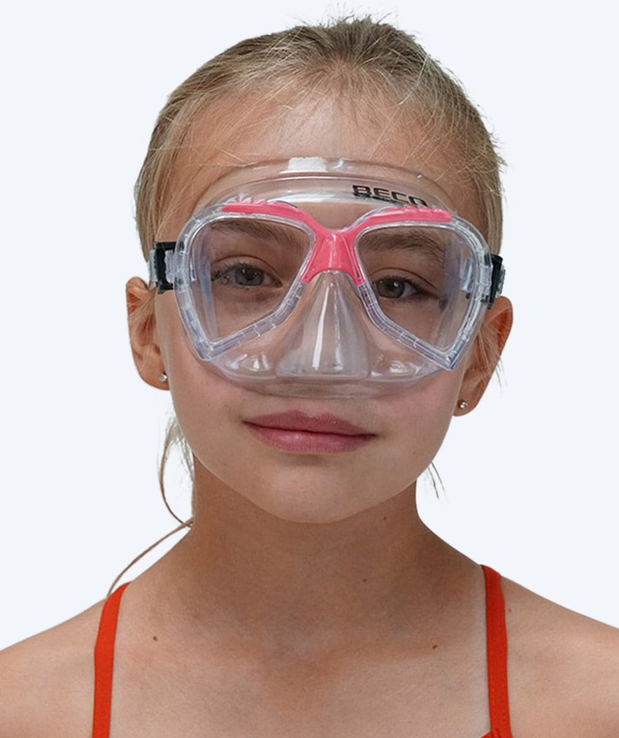 Beco diving mask for kids (4-8) - Ari - Light pink