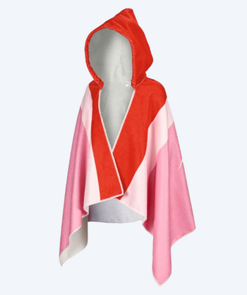 Beco hooded cloak towel for kids - Sealife - Pink