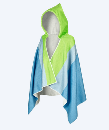 Beco hooded cloak towel for kids - Sealife - Blue/green
