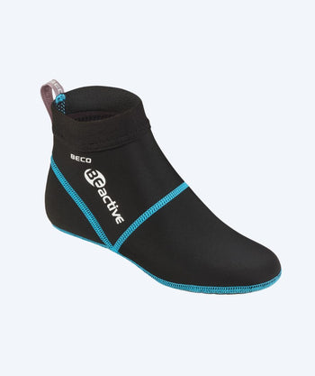 Beco neoprene socks for open water - Black/blue