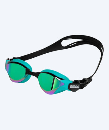 Arena swim goggles - Cobra Tri SWIPE - Black/Turquoise (Mirror lens)