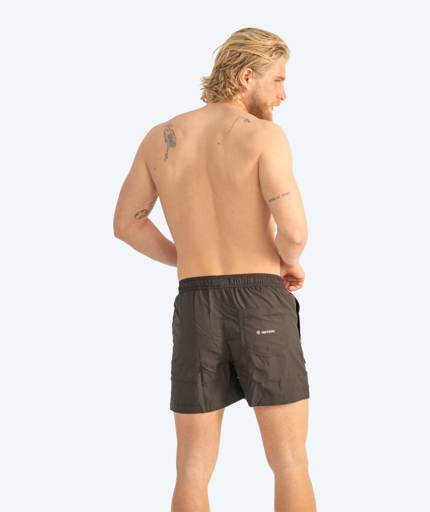 Watery swim shorts for men - Signature Eco - Black