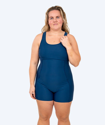 Watery swimsuit with skirt for women - Tirta - Dark blue