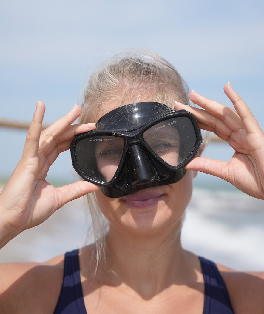 Watery snorkel set for adults (from 15 years) - Fenton/Breeve - Black