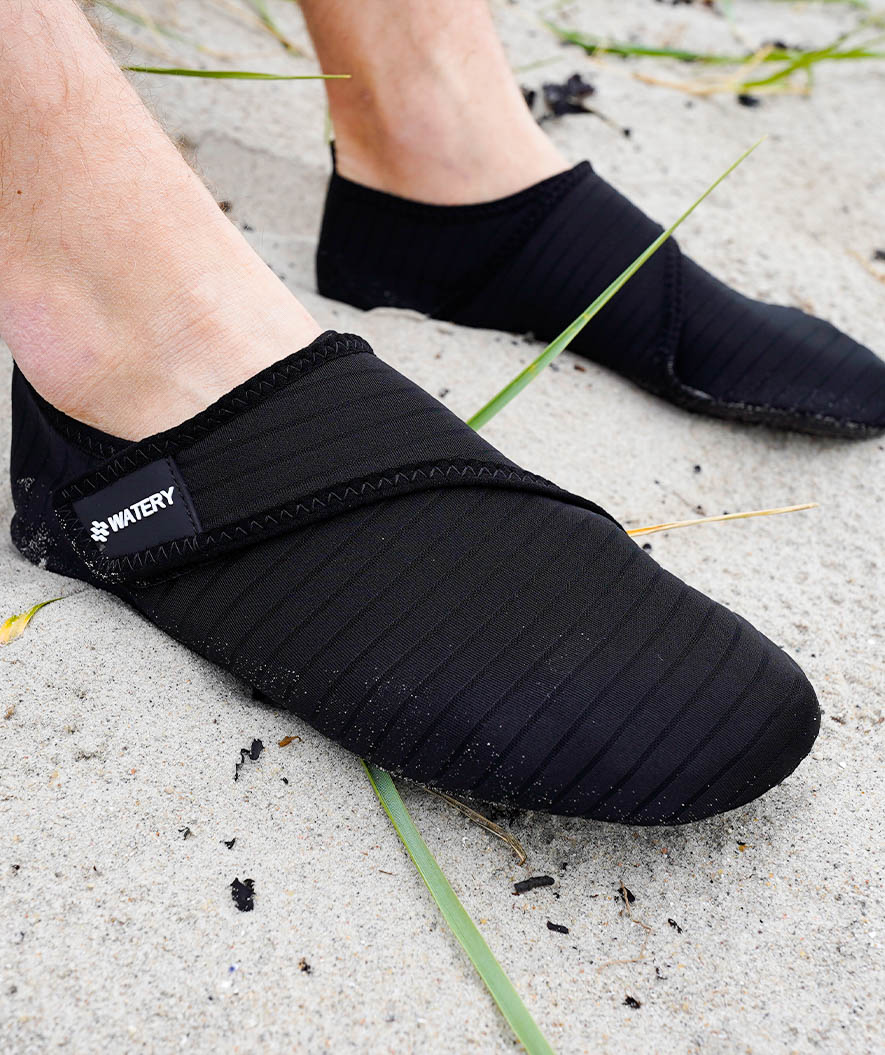 Watery neoprene swim shoes for adults - Poseidon - Black