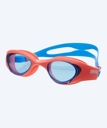 Arena swimming goggles for kids (6-12) - The One - Light blue/red