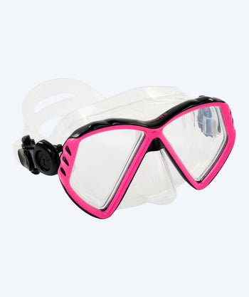 Aqualung diving mask for kids (8-18) - Cub - Black/pink