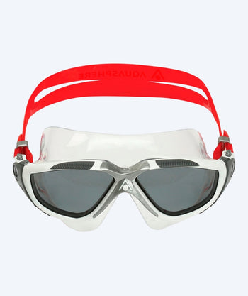 Aquasphere swim mask - Vista - White/red (Smoke lens)