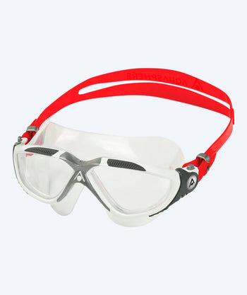 Aquasphere swim mask - Vista - White/red (clear lenses)