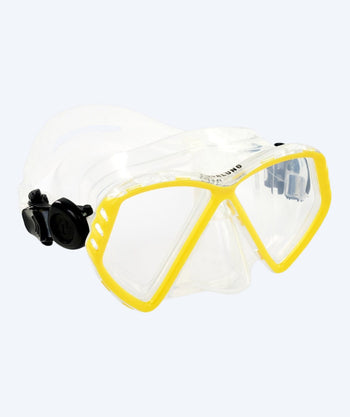 Aqualung diving mask for kids (4-12) - Cub - Clear/yellow