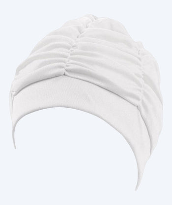 Beco swimming cap with drapes - White