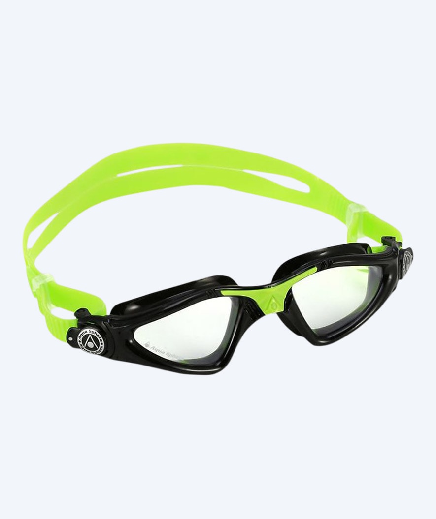 Aquasphere swim goggles for kids - Kayenne - Black/green