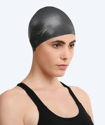 Speedo swim cap for long hair - Black