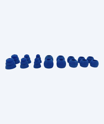 H2OAudio earplugs - 12 pcs in 6 sizes - Surge Replacement - Blue