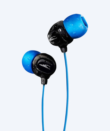 H2OAudio waterproof earphones - Surge S+ - short cord - Blue