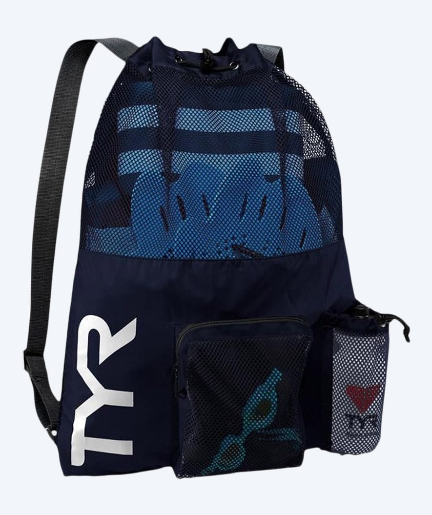 TYR swim net - Big Mesh Mummy 40L - Dark blue