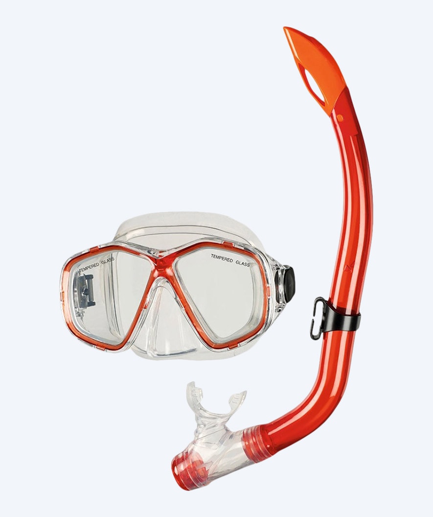 Beco snorkel set for junior (8+) - Bari - Red