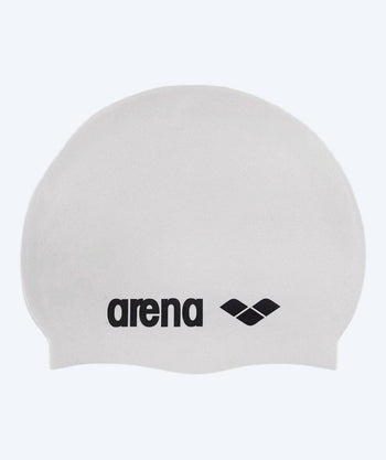 Arena swim cap - Classic Silicone - White/black