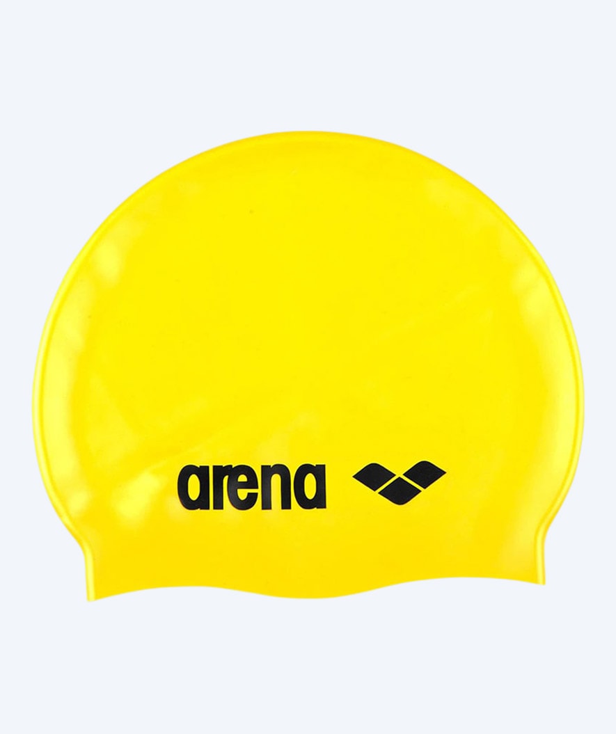 Arena swim cap - Classic Silicone - Yellow/black