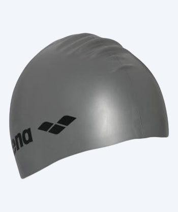 Arena swimming cap - Classic Silicone - Grey/silver