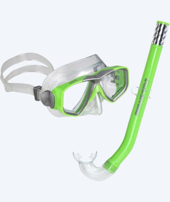 Aqualung Combo snorkel set for kids (8-18) - Java - Green/clear