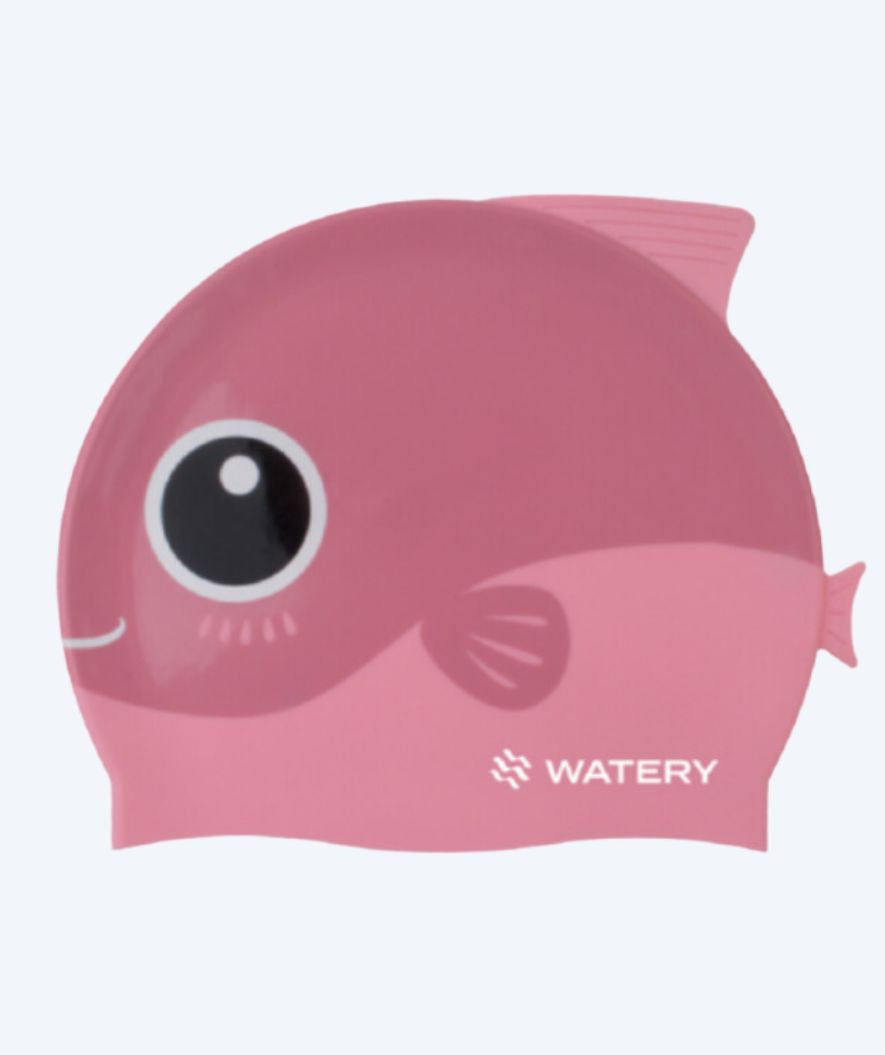 Watery swim cap for kids - Fishi - Pink Fish