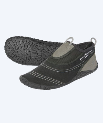 Aquasphere neoprene swim shoes for adults - Beachwalker XP - Black/silver