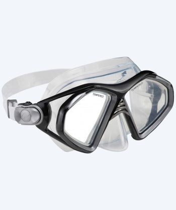 Aqualung diving mask for adults - Tropper - Black/clear