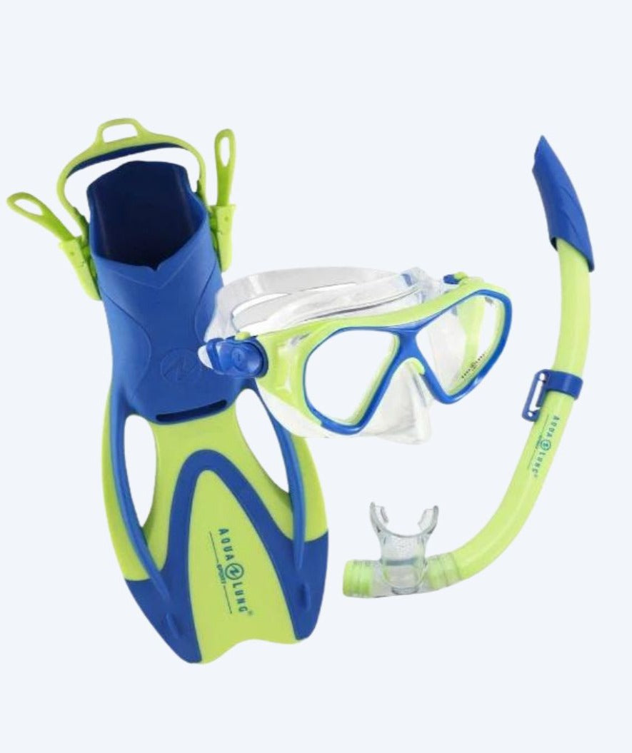 Aqualung snorkel set for kids - Urchin - Green/blue